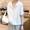 Curated White Zipper Short Sleeve Bright-Days T-Shirt
