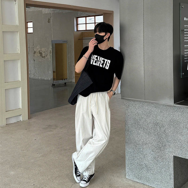 Concrete-Jungle Frosted Power-Print Velvets Typography Off-Duty T-Shirt alternatif görünüm