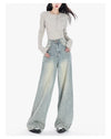 Vintage Baggy Jean Pantolon, kombin görünüm — Navra Wear
