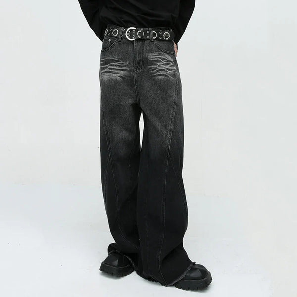 Bell-Leg Tailored Denim alternatif görünüm