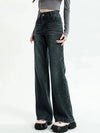 Heritage Black Relaxed High-Rise Slim Denim