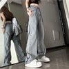 High Waisted Panelled Classic Leg Denim