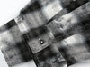 Faded Plaid Tie-Dye Street Long Shirt