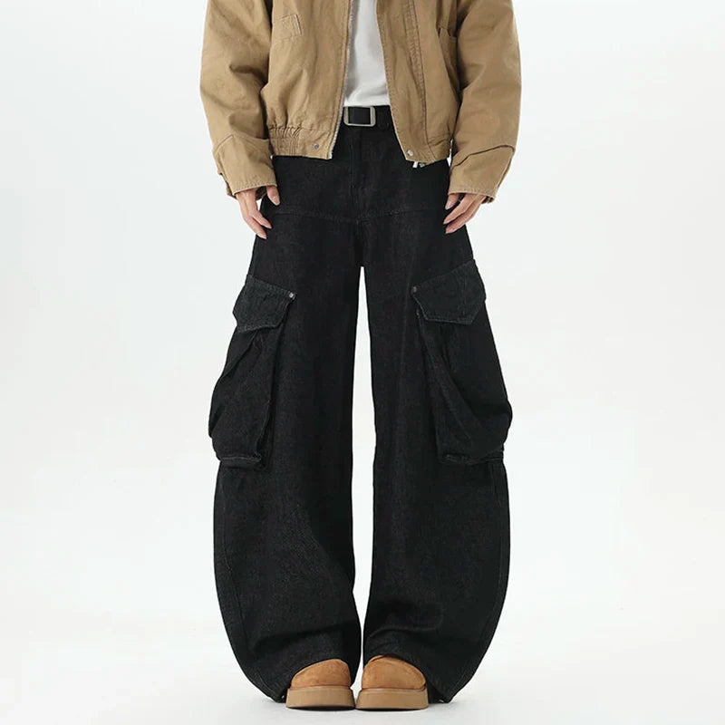 Metro High-Street Bell Leg Utility Denim