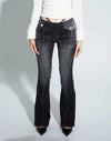 Heritage Faded Low Waist Bell Denim