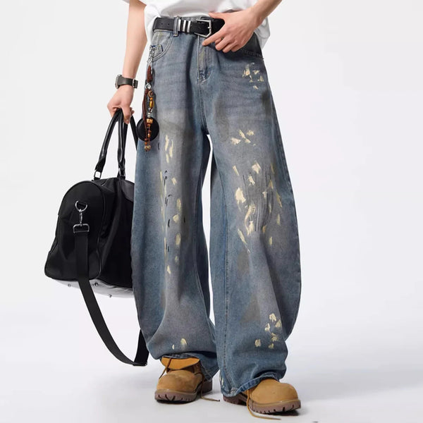 Heritage Spray Painting Denim Rinse Denim