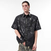 Geo Tie-Dye Diamond Panel Luxury Shirt