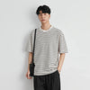 Millennium Men's Iced Comfortable Multi-Stripe Short Sleeve T-Shirt