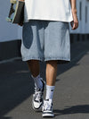 Relaxed Drawstring Denim Shorts