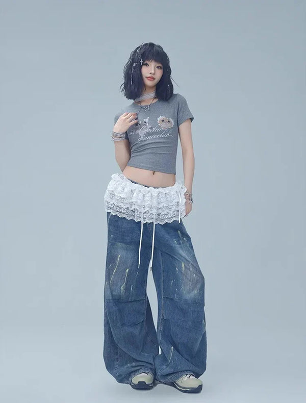 Aged Ink Hip-Hop Trousers alternatif görünüm