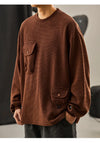 Basic Sweatshirt, yakın çekim — Navra Wear