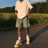 Cyber Daisy Denim Shorts