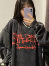Shattered Heart Print Sweatshirt