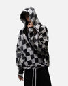 Dark Check Zip Sweatshirt