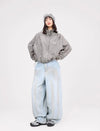 Light Wash Hip Trousers