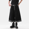 Heritage Rinse Raw Edge Cropped Denim Shorts