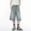 Yıkanmış Jean Şort, stil görünüm — Navra Wear