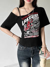 Turn-Of-Era Off-shoulder Mythic Crusade T-Shirt