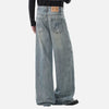 Heritage Rinse Diagonal Placket Button Denim