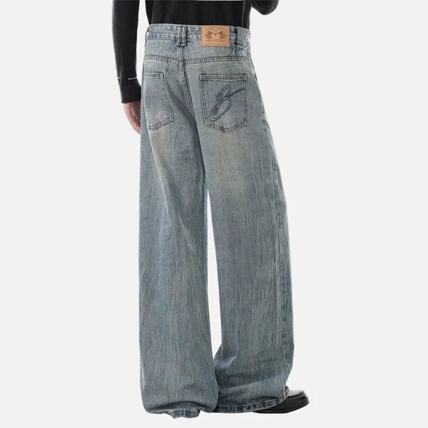 Heritage Rinse Diagonal Placket Button Denim alternatif görünüm