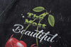 Time-Worn Cherry Fruit Print T-Shirt