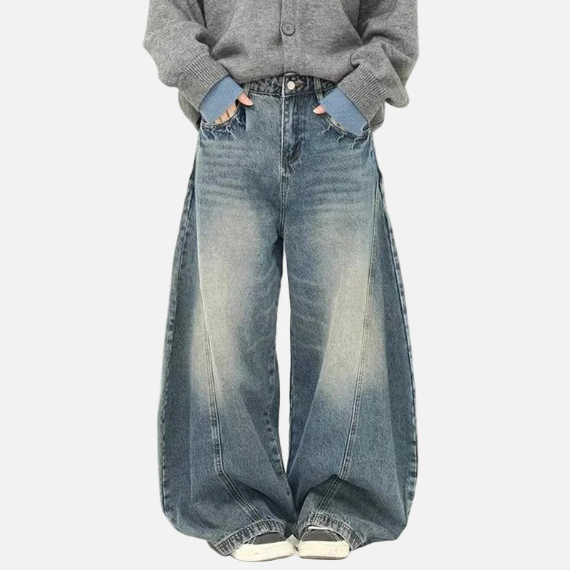 Classic High-Rise Bell Leg Denim