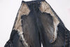 Vintage Yıkanmış Yırtık Detaylı Jean Pantolon, yakın çekim — Navra Wear