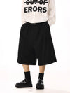 Avant-Garde Black Wide Leg Shorts