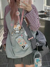 Digital-Age Adorable Print Raglan T-Shirt