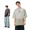 Distress-Washed Print Throwback T-Shirt