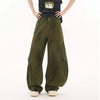 Contrast Green Relaxed Classic Bell Leg Denim