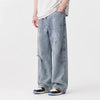 Torn Relaxed Graphic Printed Denim