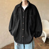 Oversize Kore Baskılı Gömlek, önden görünüm — Navra Wear