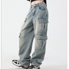 Timeless Fit Rinse Denim Bell Leg Utility Denim