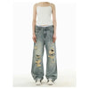 2000s Durable Faded Denim Bell Denim