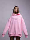 Cozy Oversized Classic Print Fleece Sweatshirt