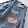 Blue Faded Bell Denim