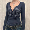 New-Millennium Rockstar Revival Henley T-Shirt