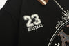 Letter Print Beast Collar-Knit T-Shirt
