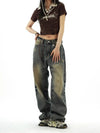Heritage Faded Oversized Bell Leg Denim
