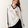 Circa-2000 Block-Style Gidyq Faded Era Active V-Neck T-Shirt