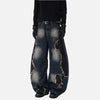 Fashionable Frayed Edge Boot Cut Denim