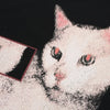 Noir-Edge Sweet Feline Print Imprinted Long Sleeve T-Shirt