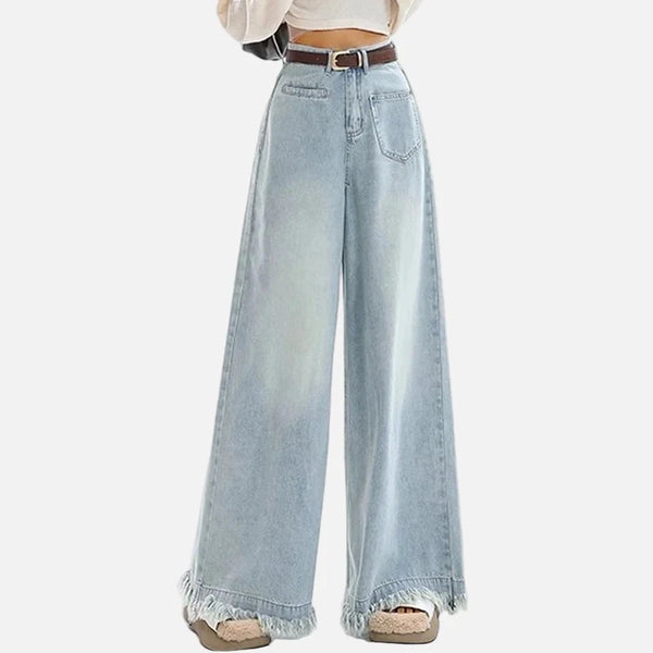 Relaxed High-Rise Urban Beat Bell Leg Denim alternatif görünüm