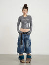 Heritage Cozy Drawstring Utility Denim Shorts
