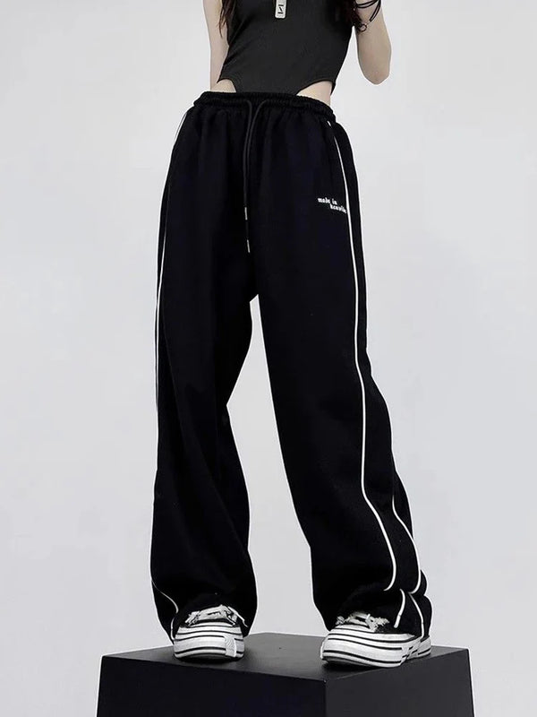 Kadın Vintage Çizgili Jogger, önden görünüm — Navra Wear