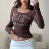 New-Millennium Rockstar Revival Henley T-Shirt