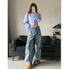 Kadın Vintage Yüksek Bel Jean Pantolon, kombin görünüm — Navra Wear