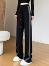 Stripe Panel Loose Trousers