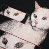 Noir-Edge Sweet Feline Print Imprinted Long Sleeve T-Shirt